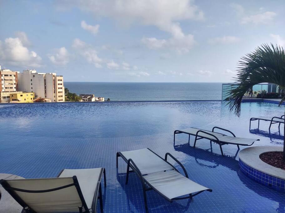 Vista Mar Nascente, Dois Quartos, Novo, No Melhor Do Rio Vermelho, Condominio Club, 1103 Salvador Exterior photo